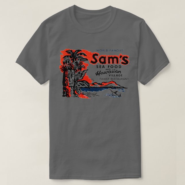 Camiseta Sams Seafood (Diseño del anverso)