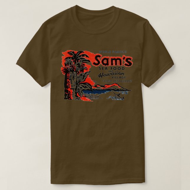 Camiseta Sams Seafood (Diseño del anverso)