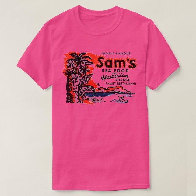 Camiseta Sams Seafood (Diseño del anverso)