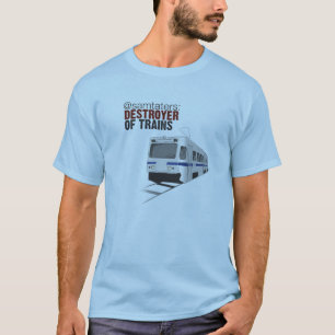 Camiseta @samtaters: destructor de trenes
