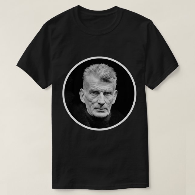 Camiseta Samuel Beckett Pegatina (Diseño del anverso)