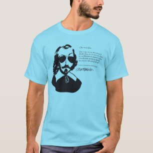 Camiseta Samuel Champlain Hipster texte du future+lunettes