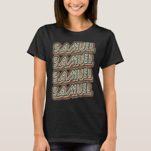 Camiseta Samuel Groovy Style Retro Mi nombre es Samuel