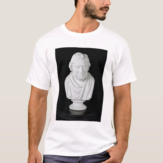 Camiseta Samuel Johnson (1709-84) 1777 (yeso) (Anverso)