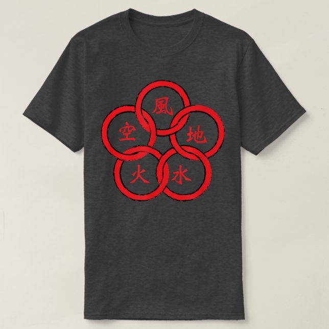 Camiseta Samurai 5 Rings Musashi Bushido Warrior  (Diseño del anverso)