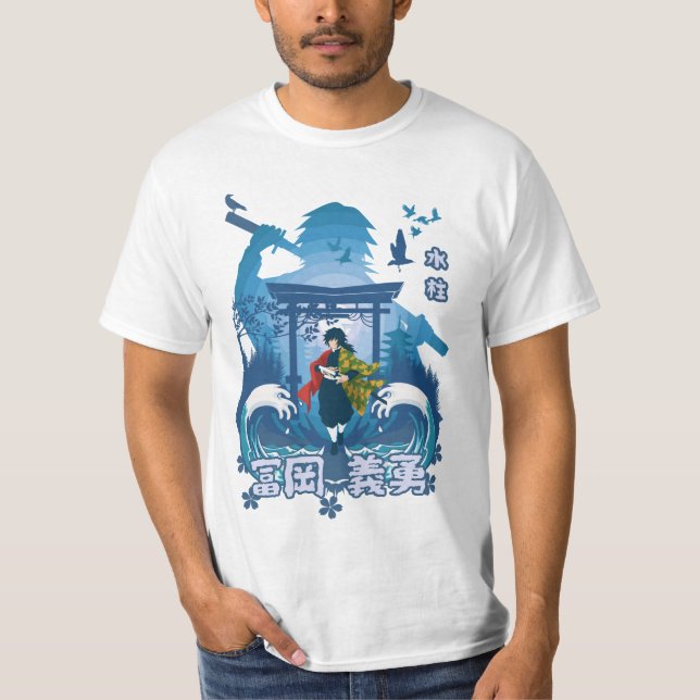 Camiseta Samurai acuático (Anverso)