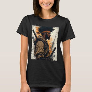 Camiseta Samurái Africano Guerrero Afroamericano Bushido Ka