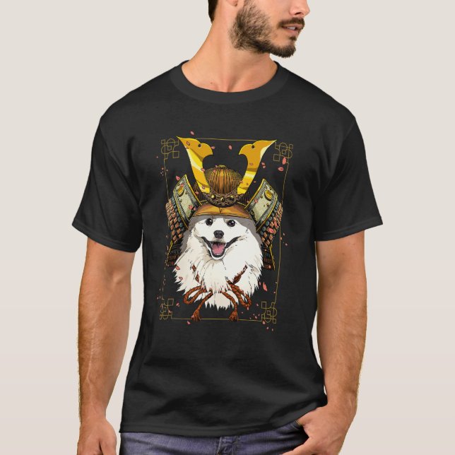Camiseta Samurai American Eskimo Japanese Warrior Bushido D (Anverso)