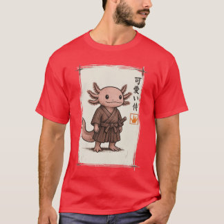 Camiseta Samurai Aolotl Japanese Art Anime Funny Gifts Men 
