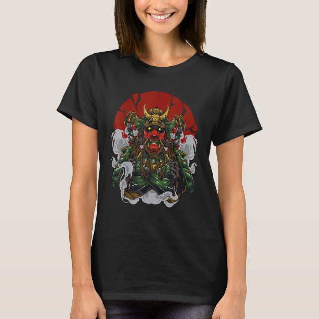 Camiseta Samurai Armor Samurai Japonés Cos de Cultura Samur (Anverso)