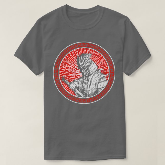 Camiseta Samurai Arte Japonés Ninja Guerrero Japonés Shinob (Diseño del anverso)
