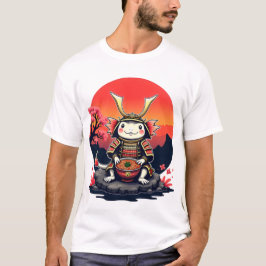 Camiseta Samurai Axolotl con Ramen Bowl