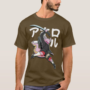 Camiseta Samurai Axolotl Guerrero japonés Samurai ama a Gi
