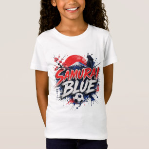 Camiseta Samurai Azul - Cultura Futbolística Japonesa