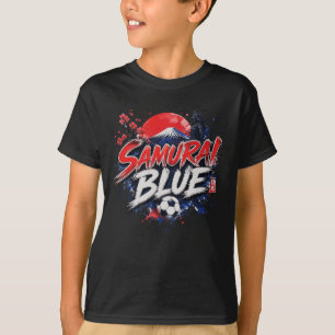 Camiseta Samurai Azul - Cultura Futbolística Japonesa