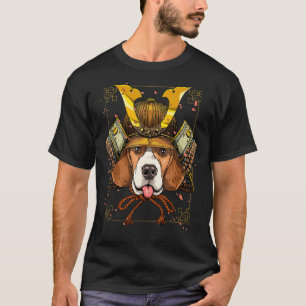 Camiseta Samurai Beagle Dog Japonés Guerrero Bushido Japoné
