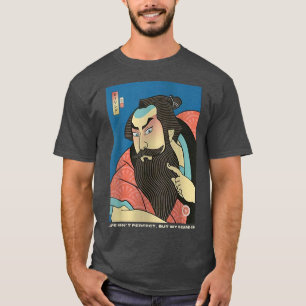 Camiseta Samurai & Beard Ukiyoe Japanese Warrior Lover  (2)