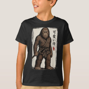 Camiseta Samurai Bigfoot Japonés Art Anime Funny Hombres Mu