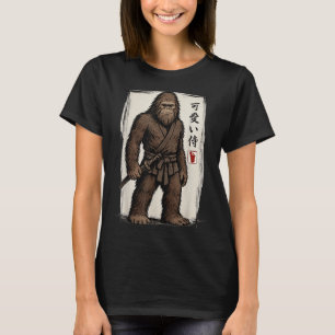 Camiseta Samurai Bigfoot Japonés Art Anime Funny Hombres Mu