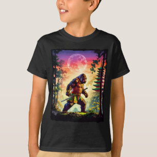 Camiseta Samurai Bigfoot japonés vintage Ukiyo-e sasquatch