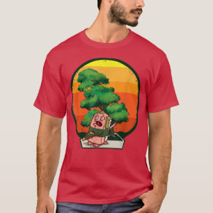 Camiseta Samurai Bonsai Sushi japonés Kawaii Astethic