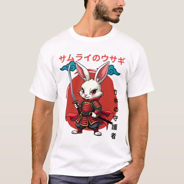 Camiseta Samurai Bunny - The Warrior of the Rising Sun (Anverso)