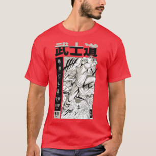 Camiseta Samurai Bushido Bella diversión de diseño de arte 
