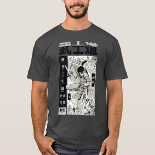 Camiseta Samurai Bushido Comic Libro De Estilo Japonés Ilus