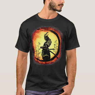 Camiseta Samurai Bushido Japón Guerrero arte retro japonés