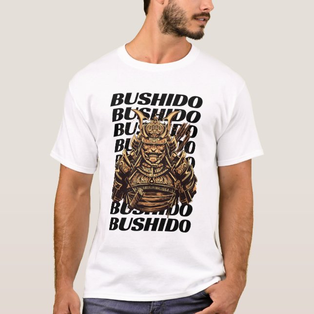 Camiseta Samurai Bushido Men White (Anverso)
