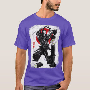 Camiseta Samurai Bushido Sushi prepara comida japonesa