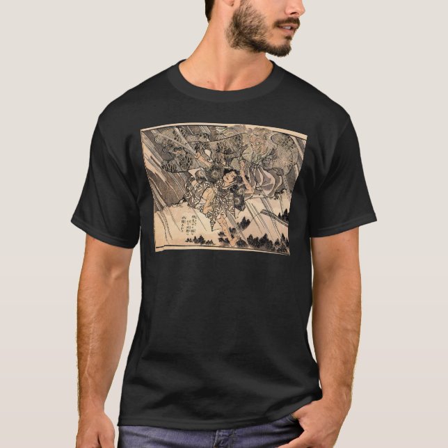 Camiseta Samurai C. de pintura japonesa 1800's (Anverso)