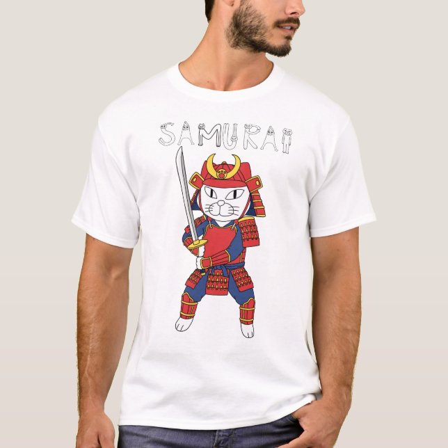 CAMISETA SAMURAI CAT (Anverso)