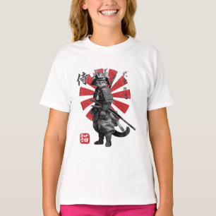 Camiseta Samurai Cat – Bushido Spirit: El Camino del Guerre