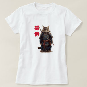 Camiseta Samurai Cat Warrior (Neko Samurai)