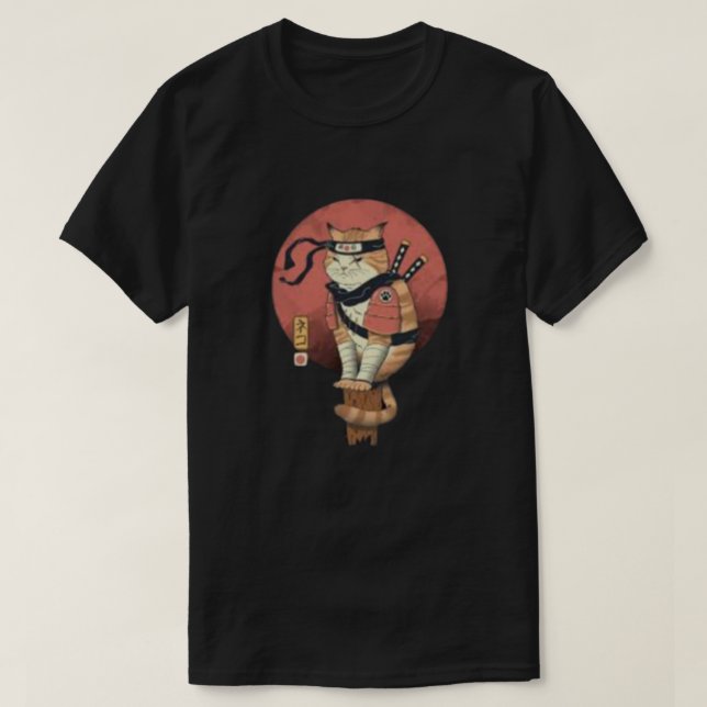 Camiseta samurai CATS (Diseño del anverso)