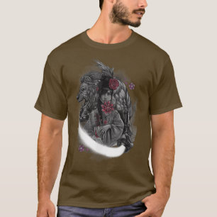 Camiseta Samurai Chica mujer guerrera código Bushido Japón