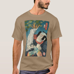 Camiseta Samurai Cockatoo Parrot Ukiyoe Samurai Japanese Lo
