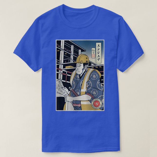 Camiseta Samurai Construction Engineer Samurai Lover  (Diseño del anverso)