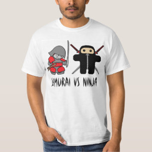 Camiseta Samurai contra Ninja