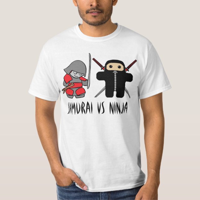 Camiseta Samurai contra Ninja (Anverso)
