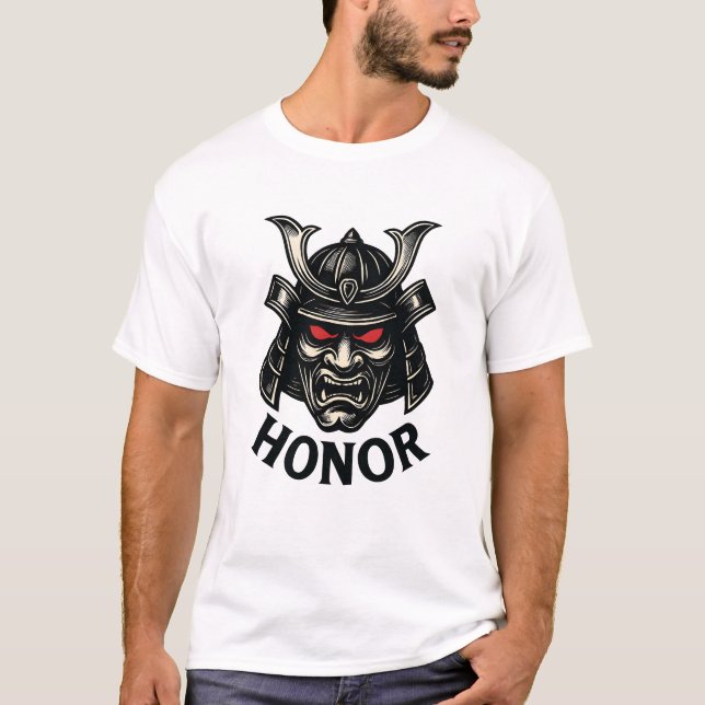 Camiseta Samurái Coraje y Honor (Anverso)