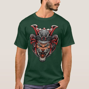 Camiseta Samurai Cultivando Boca Abierta Tigre Regalos Homb