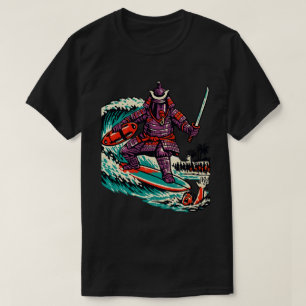 Camiseta Samurái de Berenjena Rescate de Surf — Héroe de Ve