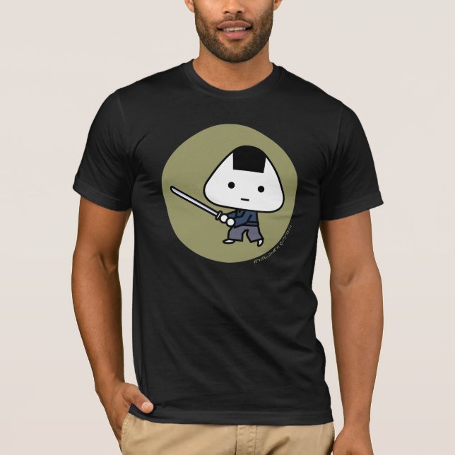 Camiseta - samurai de Riceball - parte posterior (Anverso)