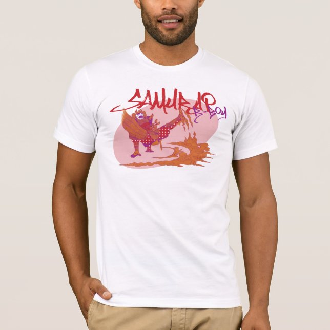 Camiseta Samurai del break dance (Anverso)