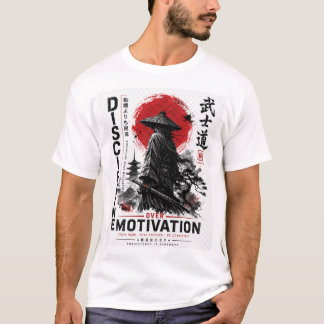 Camiseta Samurái Disciplina Sobre Motivación – 