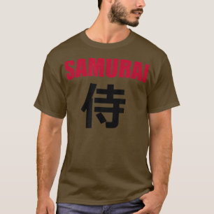 Camiseta SAMURAI en japonés kanji escribiendo una copia de