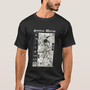 Camiseta Samurái en la escena de batalla Diseño de guerrer