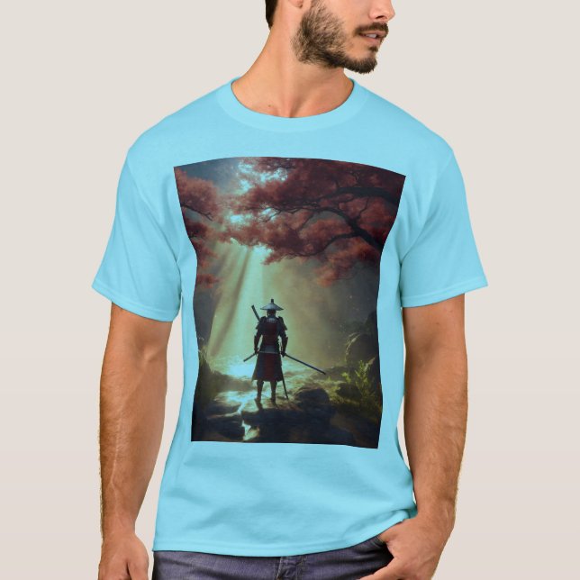Camiseta Samurai en la naturaleza (Anverso)